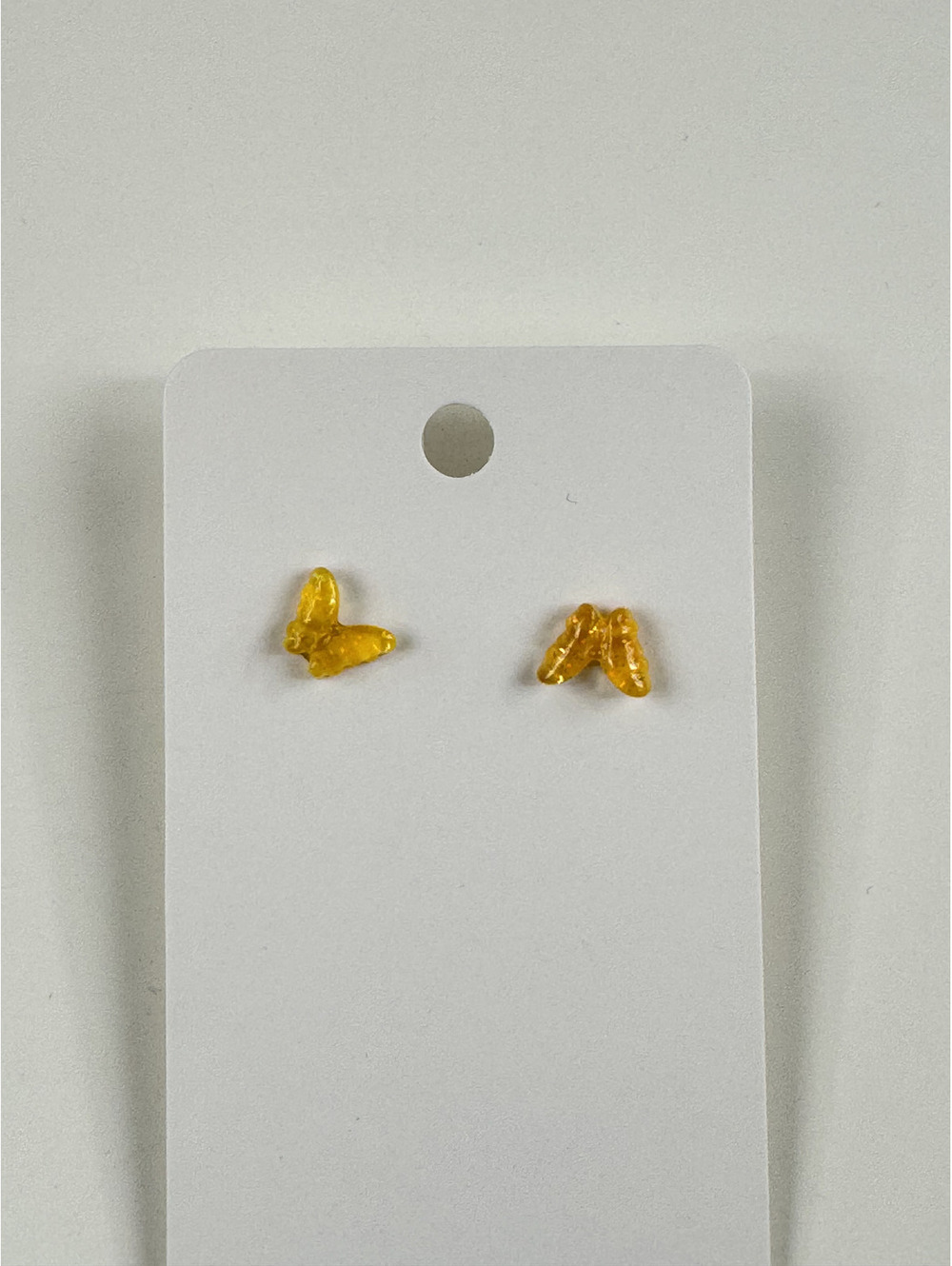 Fashion Jewelry Orange Butterfly Stud Earrings
